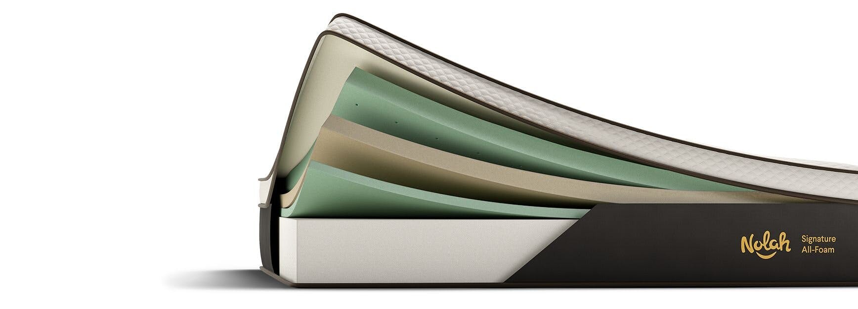 Corner flip shot showing layers